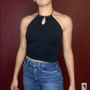 Brandy Melville black halter top!